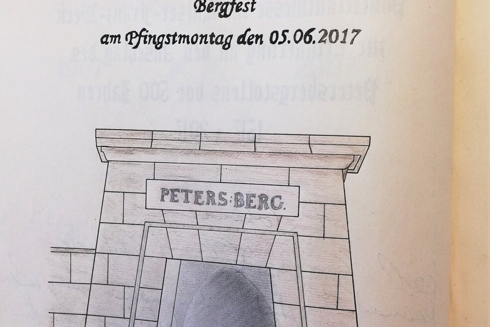 Deckblatt anlässlich 500 Jahre Salzbergwerk beim Bergfest 2017