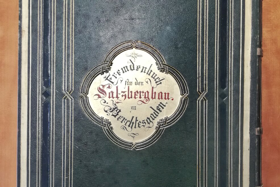 Altes Fremdenbuch für den Salzbergbau zu Berchtesgaden