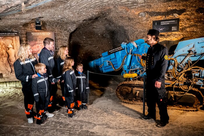 Streckenvortrieb Maschine im Salzbergwerk 