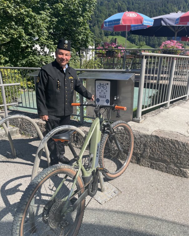 E-Bike Ladestation am Salzbergwerk Berchtesgaden